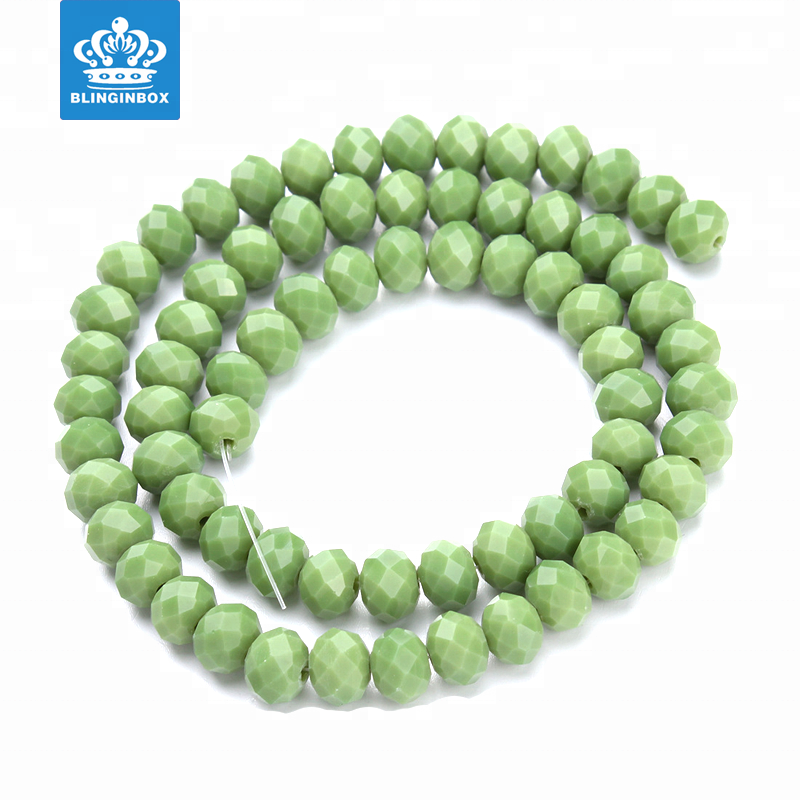 Factory Wholesale High Quality Glass Crystal Rondelle Beads For Jewelry DIY Decoration