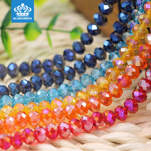 Factory Wholesale High Quality Glass Crystal Rondelle Beads For Jewelry DIY Decoration