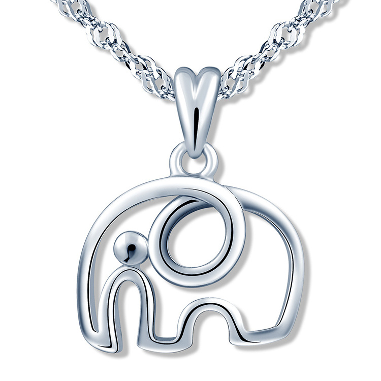 kids necklaces 2020 jewelry cute elephant necklace 925 silver necklaces for girls