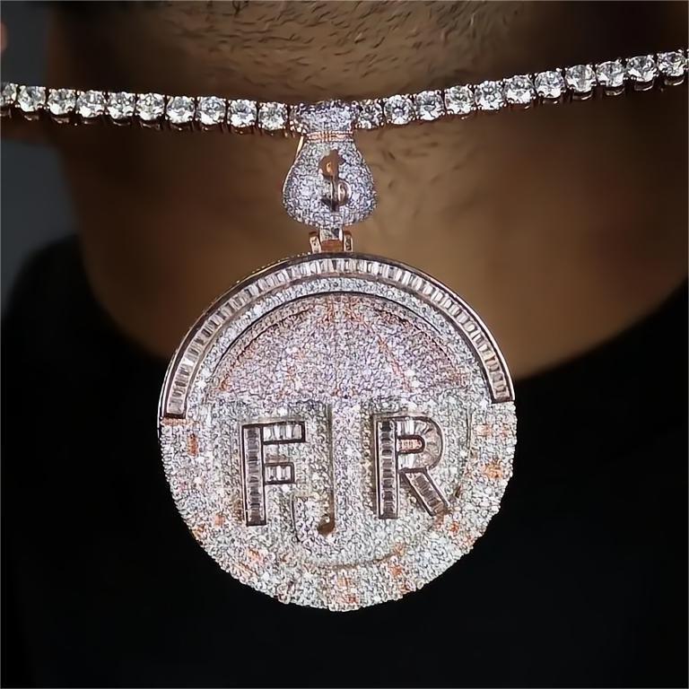 meaning hip hop pendant design micro pave iced out bling cz Umbrella forever rich men pendant necklace