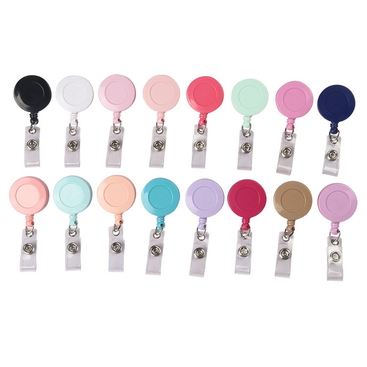 factory directly 32mm ABS yoyo retractable badge reel with alligator clip