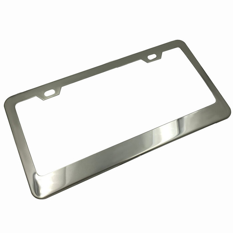 Wholesale USA size stainless steel aluminum blank metal custom logo car license plate frame