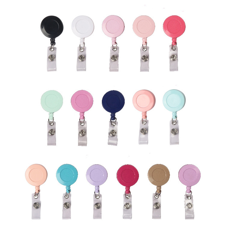 factory directly 32mm ABS yoyo retractable badge reel with alligator clip