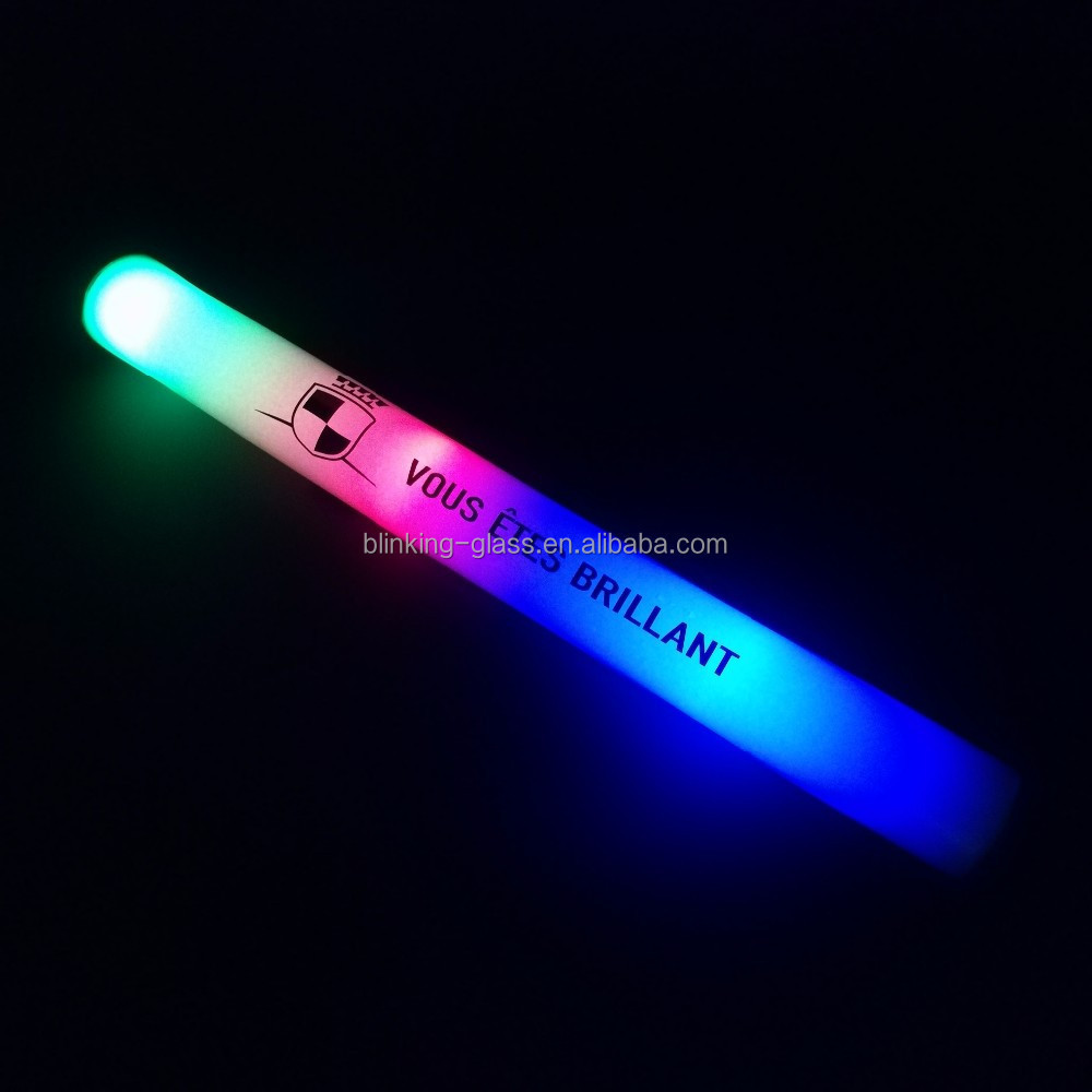 CE,ROHS,EN71 TEST  led foam glow stick baton lighting up foam stick