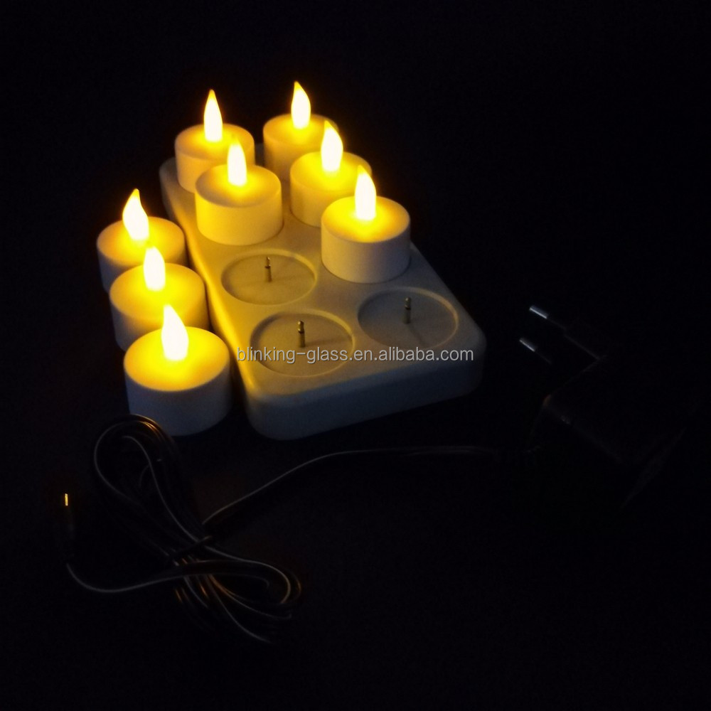 Rechargeable led tea light candles