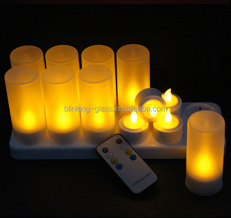 Rechargeable led tea light candles