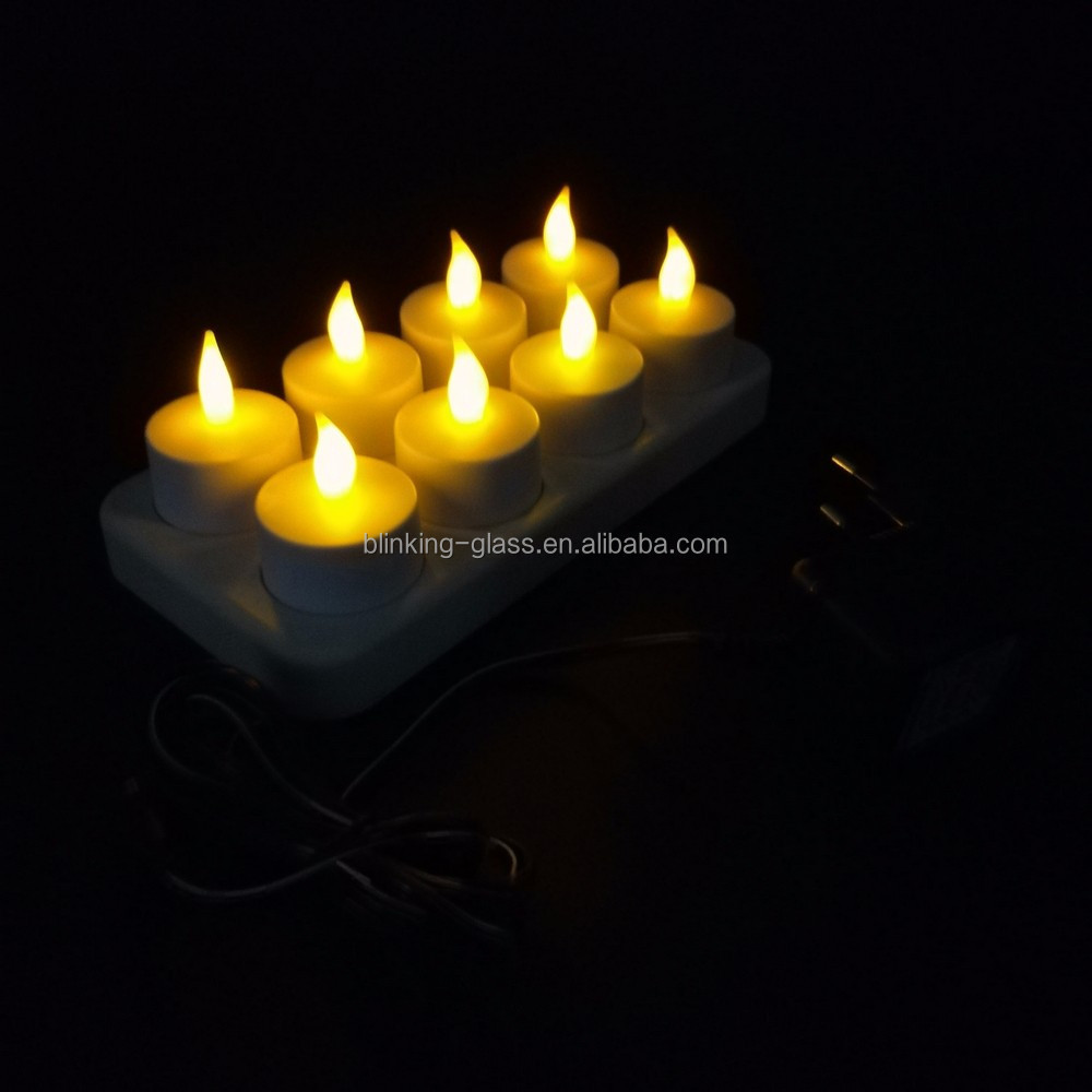 Rechargeable led tea light candles