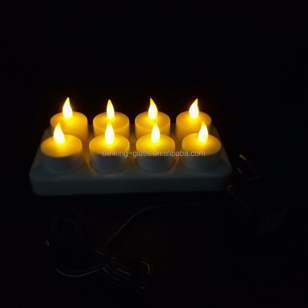 Rechargeable led tea light candles