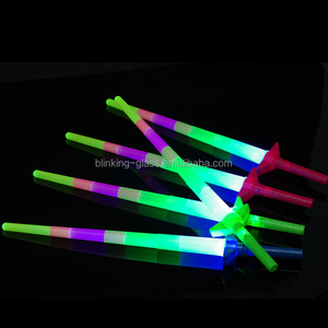 Extension-type led flashing stick with battery