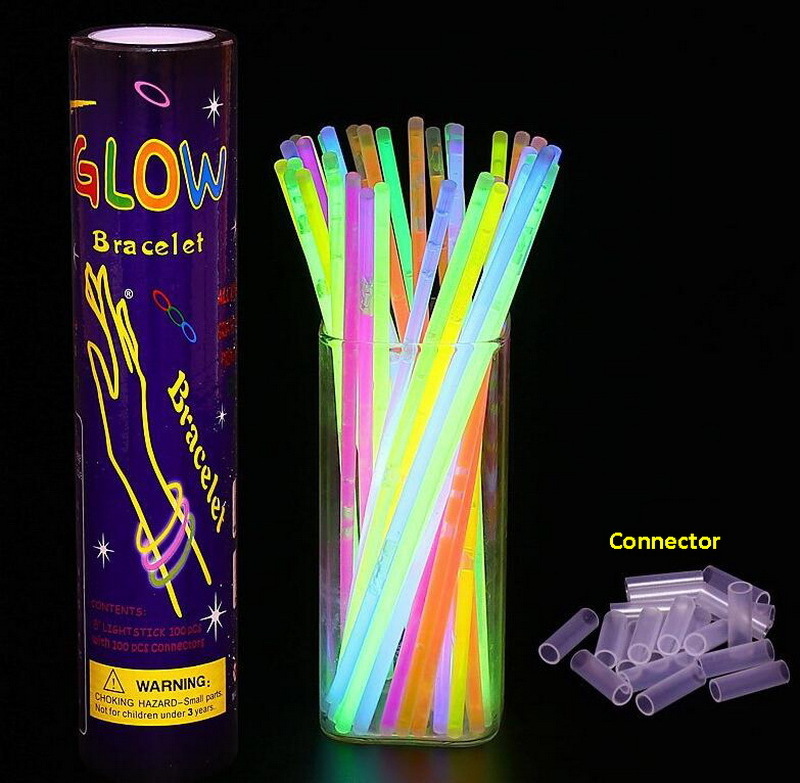 Fluo Baton Lumineux Mixed Party Pack light sticks with Connectors Party needs Party decorations Glow Stick