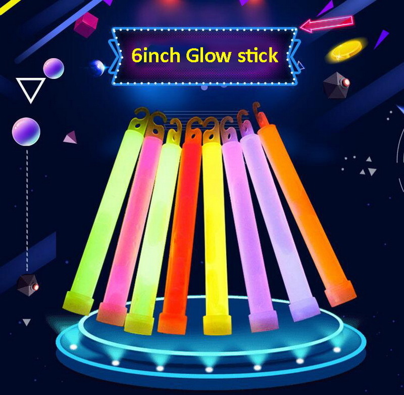 6inch Fluo Baton Lumineux Emergency lighting stick Ultra Bright Yellow Glow Snap Light Sticks