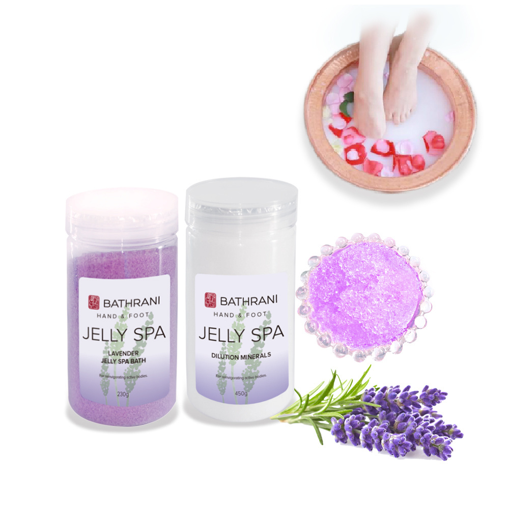 Jelly Pedicure Care Set For Dry Cracked Feet Moisturizing Jelly Spa Pedi Soak Foot Bath Soak Salts