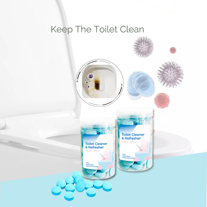 Eco-friendly Aromatherapy Effervescent Toilet Tablet  Deep Cleaning Toilet Bowl Cleaner Tablet Bomb Natural Cleaner Tablet