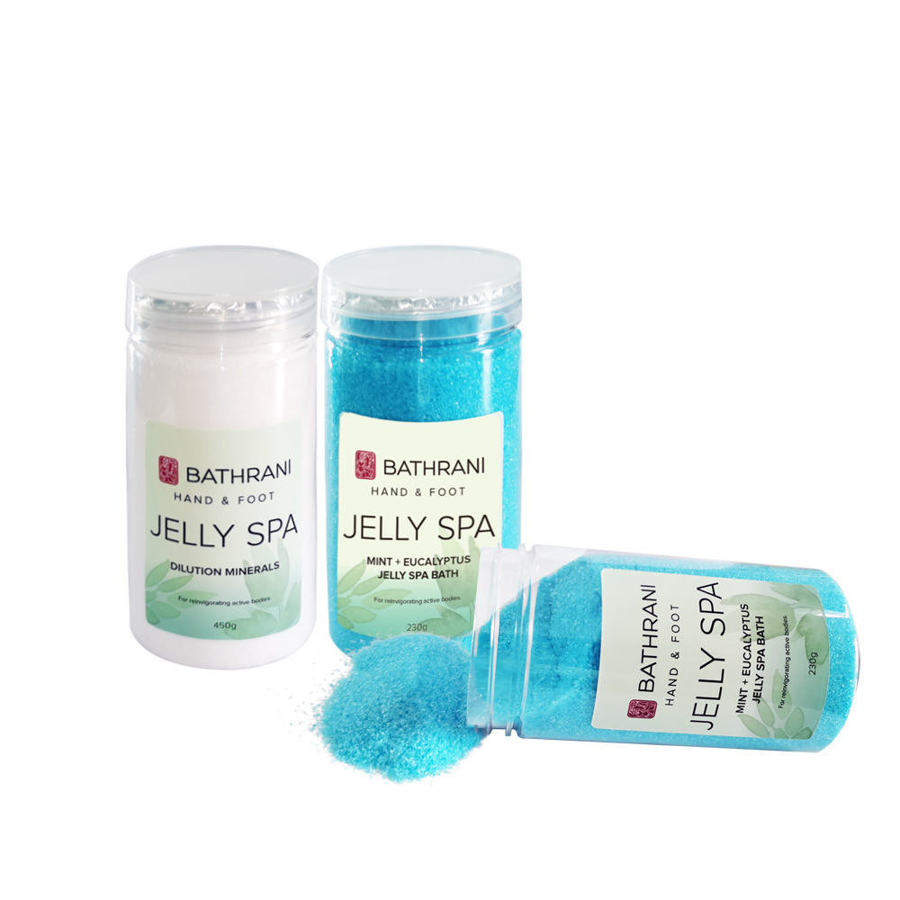 Jelly Pedicure Care Set For Dry Cracked Feet Moisturizing Jelly Spa Pedi Soak Foot Bath Soak Salts