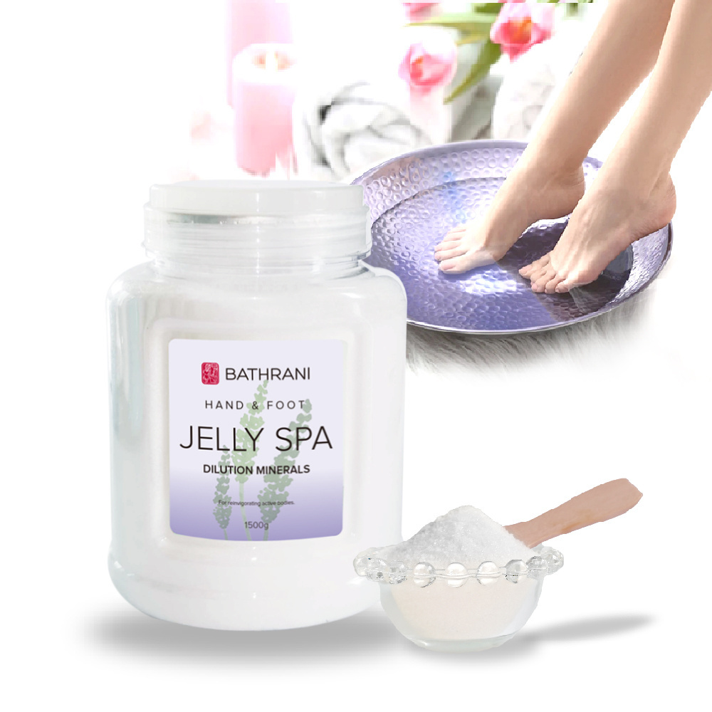 Professional Brand Pedicure SPA Foot Soak Jelly Pedi Salt Foot Scrub Kit with Lavender Moisturizing Smooth Jelly Made Minerals