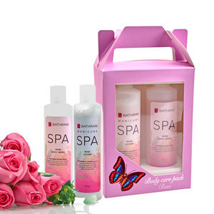 Private Label  Luxury Body Wash Care Products Moisturizing Body Lotion Shower Gel Gift Set For Women