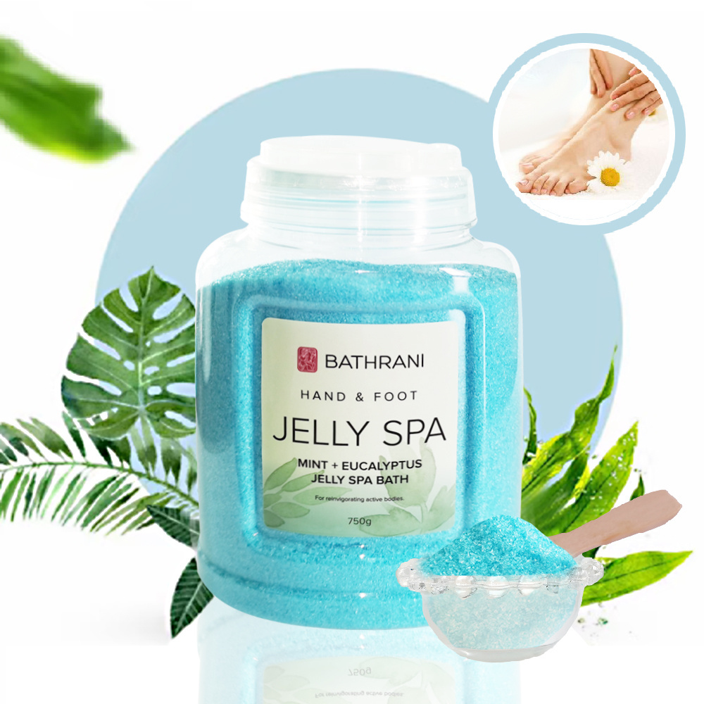 Professional Brand Pedicure SPA Foot Soak Jelly Pedi Salt Foot Scrub Kit with Lavender Moisturizing Smooth Jelly Made Minerals