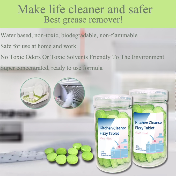 Multifunctional Cleaning Agent Super Kitchen Cleaner Effervescent Tablet dishwashing Oil Stain Dirt Cleaner Tablet