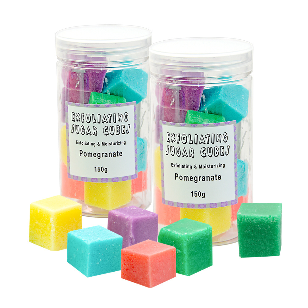 OEM Customized Skin Care Cleansing Exfoliating Sugar Cubes Hands and Feet Sugar Scrub