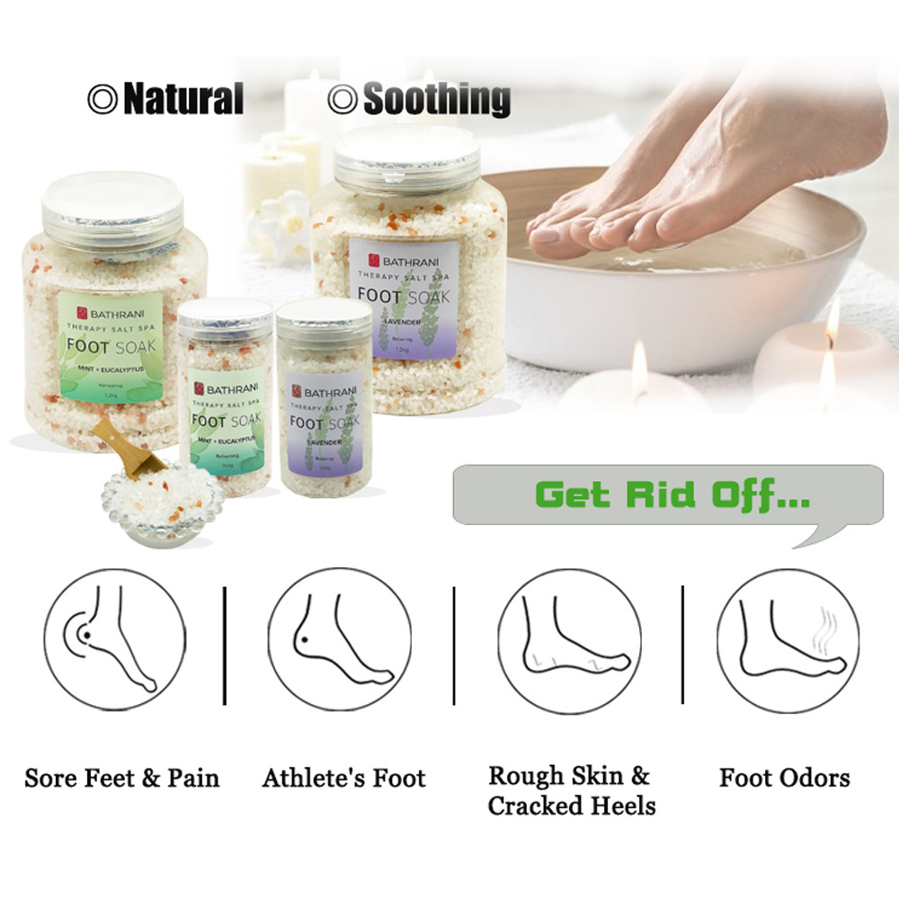 OEM Aromatherapy Bath Salt Natural Sea Salt Relaxing Organic Epsom Salt Crystals Foot Soak