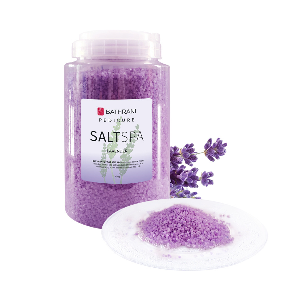 Foot Care Manufacturer Natural Organic Vegetarian Aromatherapy  Relaxation And Soothing Lavender Crystal Soaking Bath Salt