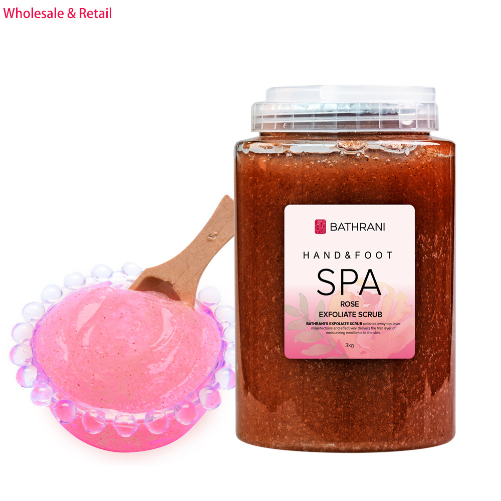 BATHRANI 3KG /1 gal Gel Scrub Exfoliating Foot Scrub for Pedicure SPA Foot & Hand Care Scrub