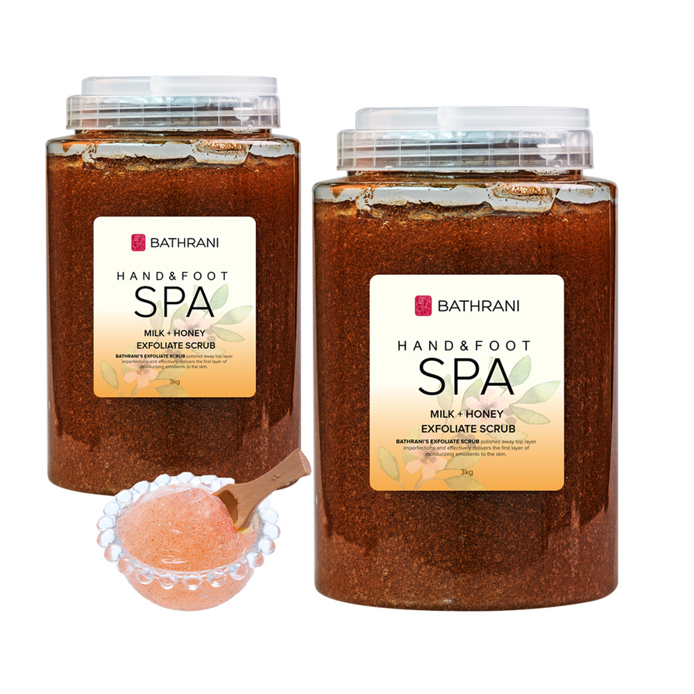 BATHRANI 3KG /1 gal Gel Scrub Exfoliating Foot Scrub for Pedicure SPA Foot & Hand Care Scrub