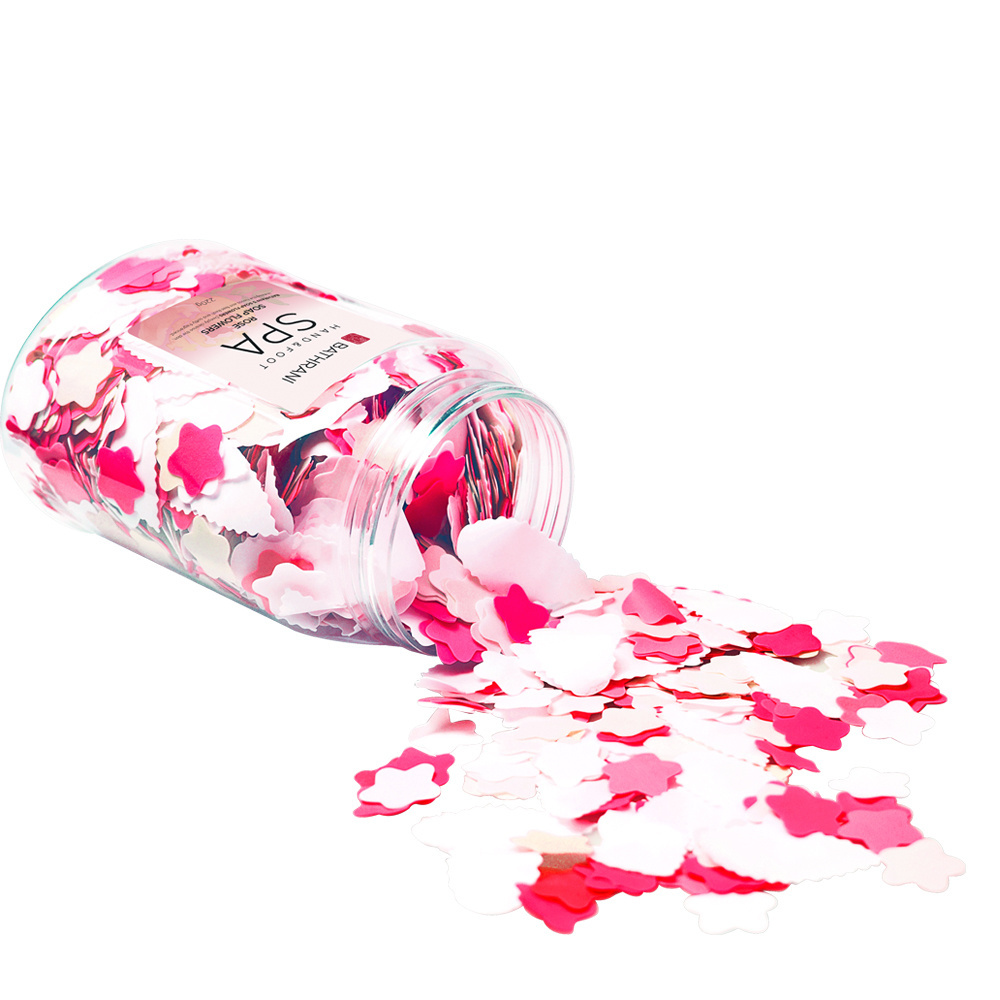 Glycerine Bath Soap with Flower Petals Natural Moisturizing Confetti for Manicure & Pedicure for SPA Use