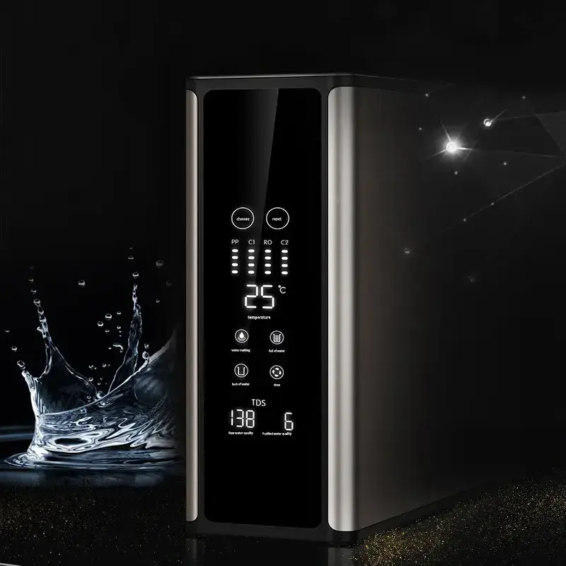 High Quality RO Water Purifier Double Outlet Faucet Purified Water TDS Display Reverse Osmosis System Drink Pure Healthy Water