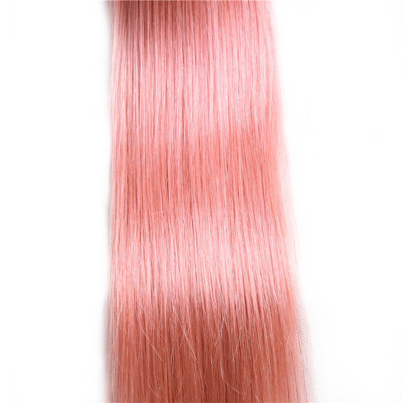 Wholesale ombre brazilian pink weave hair 100% unprocessed human hair pink weave bundles