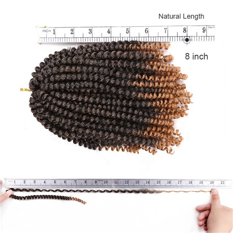 Passion Twist Synthetic Hair Extensions 30 Roots Bomb Twist Bounce Curly Spring Twist Crochet Hair