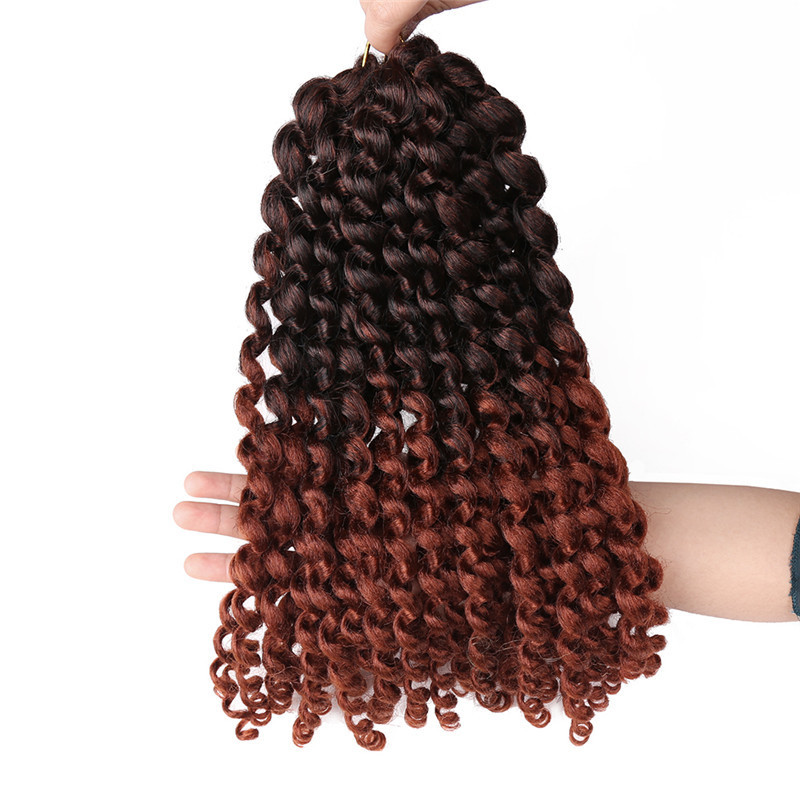 Ombre Crochet Braids Jumpy Wand Curl Twist Synthetic  Braiding Hair Jumbo Braid Hair