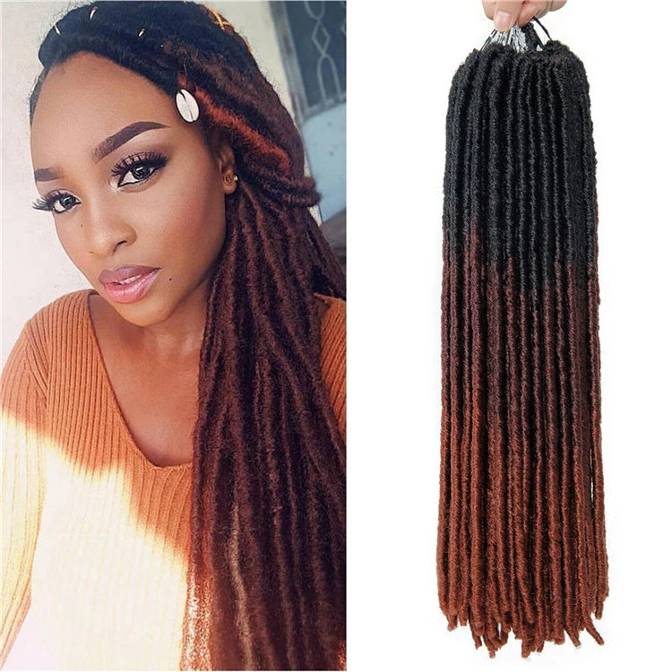 Dreadlocks  Faux Locs Crochet braiding hair Straight Gypsy Locs Synthetic Hair Extensions