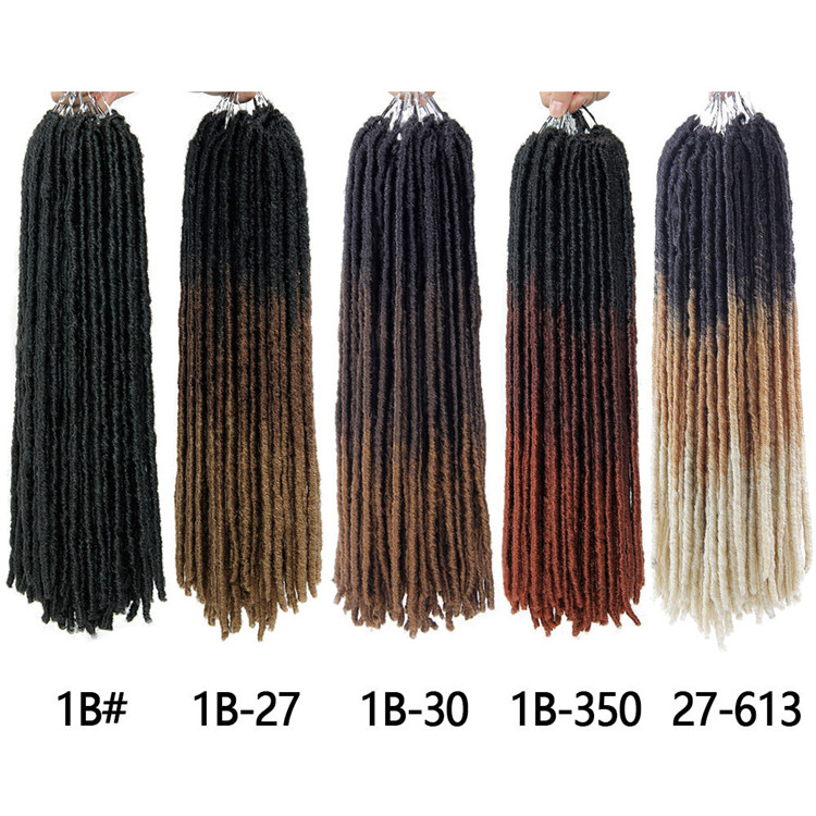 Dreadlocks  Faux Locs Crochet braiding hair Straight Gypsy Locs Synthetic Hair Extensions