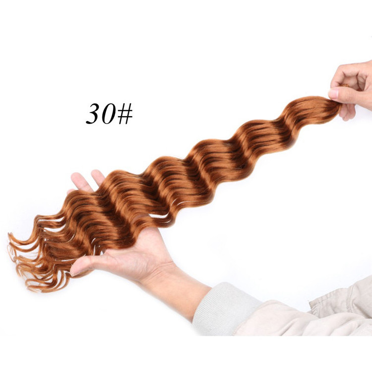 Crochet Hair Crochet Braid Deep Twist Hair Premium Deep Wave Synthetic Hair Extension 20 inch 80g Braiding Bulk