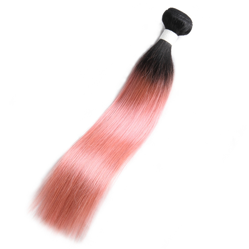 Wholesale ombre brazilian pink weave hair 100% unprocessed human hair pink weave bundles