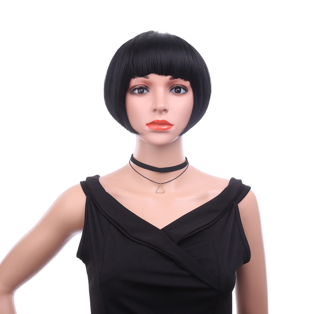 Wholesale Cheap Wigs Synthetic Hair Machine Made Short Bob Synthetic Wig