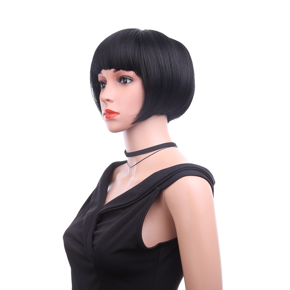 Wholesale Cheap Wigs Synthetic Hair Machine Made Short Bob Synthetic Wig