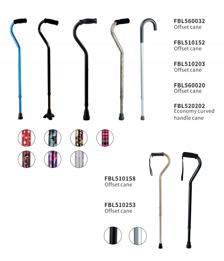 Telescopic Anti-skid Elbow Crutches Underarm Portable Aluminum Alloy Forearm Crutches with Left and Fight Hand Grip