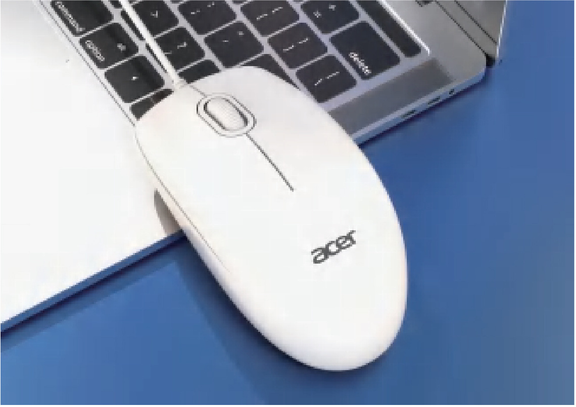 Acer Cheap Price 3D Wired Optical Mouse for Computer PC