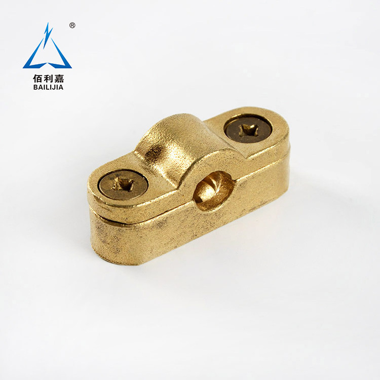 Professional Grounding System Copper Grounding Clamp Brass Tape Clamp For 25x3mm