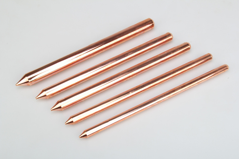 2024 Hot Sale Lightning Rod Grounding System Copper Bonded Rod Electric Copper Clad Steel Earth Rod