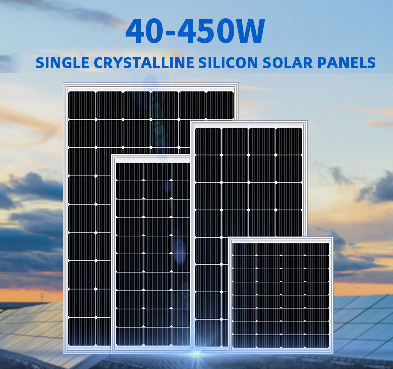 Custom Solar Energy Related Products Monocrystalline Silicon Solar Panels System 300 Watt Solar Energy Panel