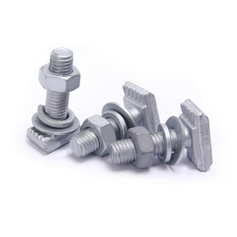 Hot Selling High Strength Steel Structure T-Head Bolt Level 8.8 Hot Dip Galvanized Carbon Steel T-Head Bolt and Nut