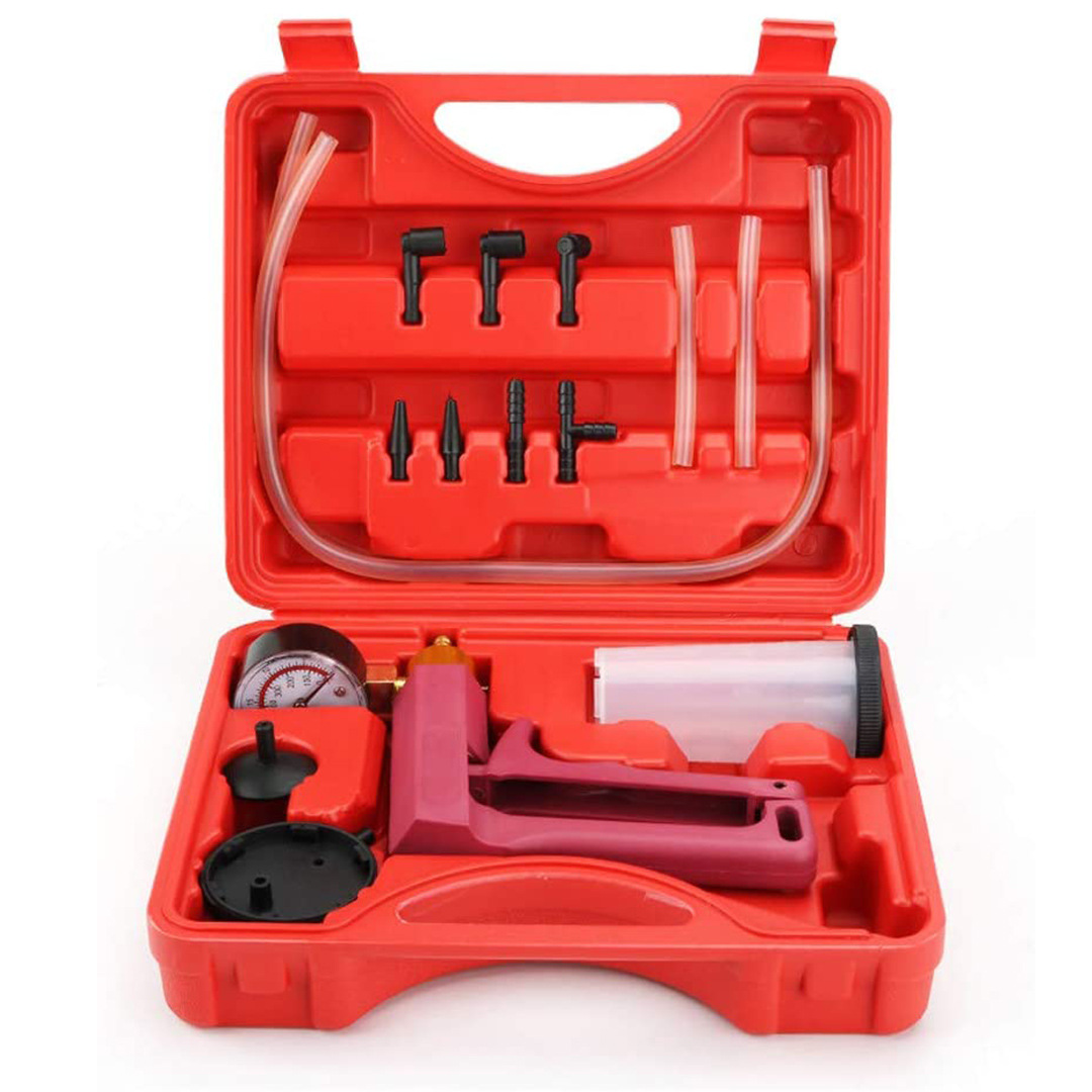 High Quality Vacuum Pump Brake Bleeder Kit Steering Fluid Bleeding System Tester Tool for Automotive Motorcycle Car