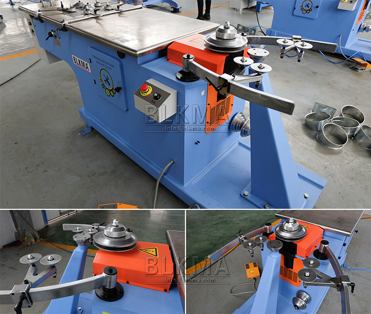 Hydraulic automatic gore locker duct elbow making machine