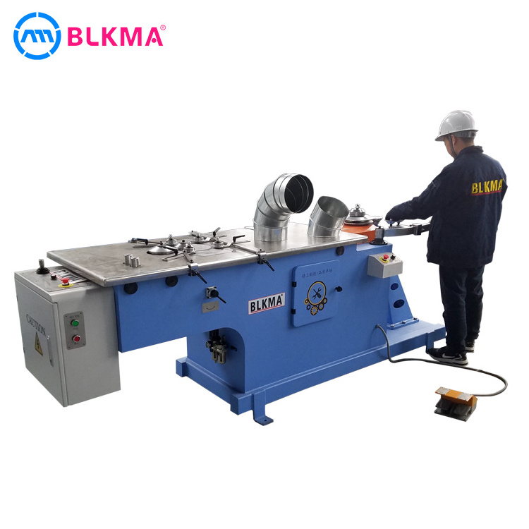 Hydraulic automatic gore locker duct elbow making machine