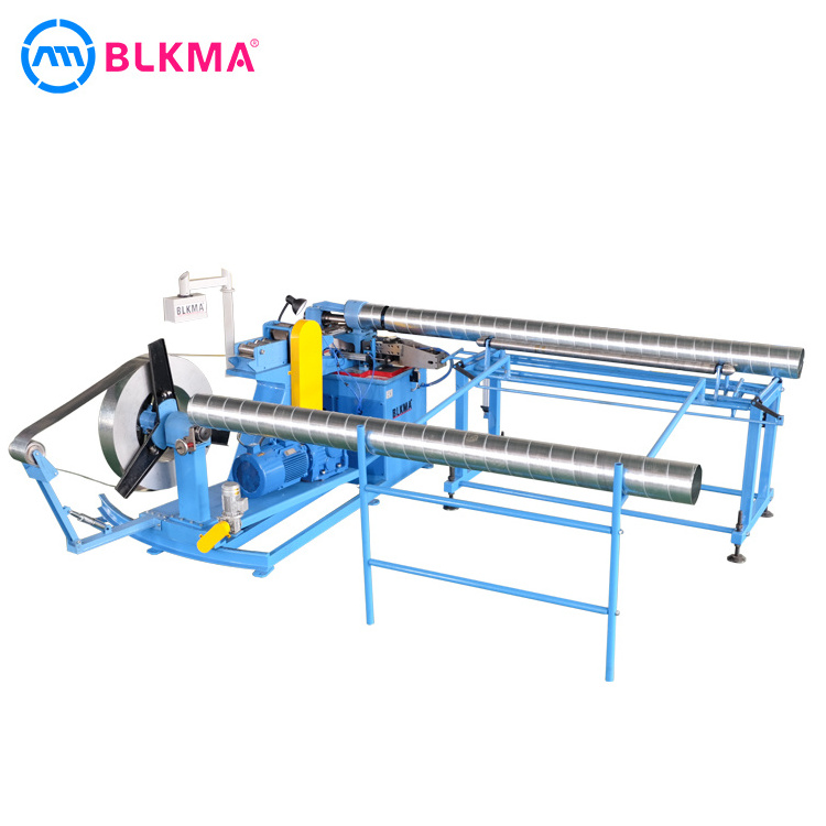 round sheet metal tube spiral round air duct making machine