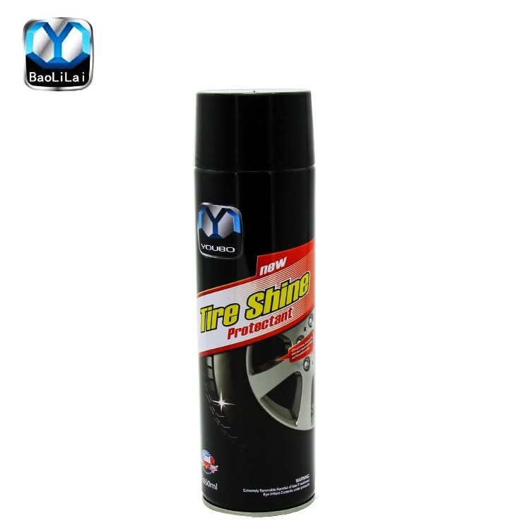 Made In China Hot Sale Car Care Products Aerosol Tire Shine Wheel Tyre Foam Cleaner Spray