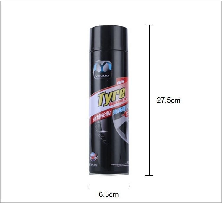 Made In China Hot Sale Car Care Products Aerosol Tire Shine Wheel Tyre Foam Cleaner Spray